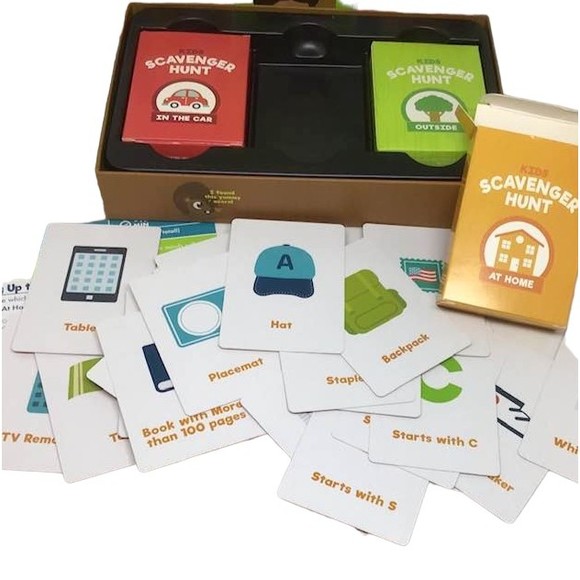 Kids Scavenger Hunt 3 Pk Cards Hunt Search Home Outside Travel Car Game Family - Picture 3 of 5